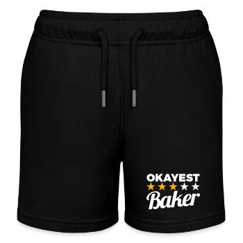 Okayest Baker - Kinder Organic Joggingshorts Mini Bolter von Stanley/Stella - Schwarz - Vorne