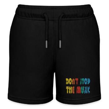Don ́t stop music - Kids Organic Sweat Shorts by Stanley/Stella - black - Front