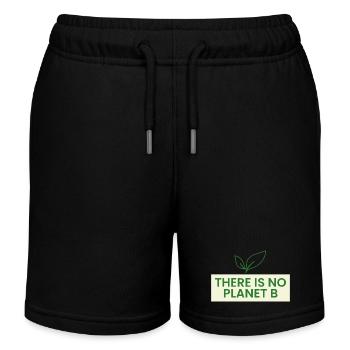 Es Gibt Kein Planet B - Kinder Organic Joggingshorts Mini Bolter von Stanley/Stella - Schwarz - Vorne