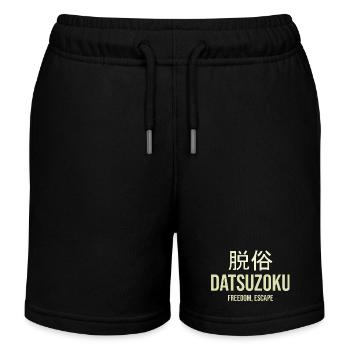 Datsuzoku Liberté Évasion - Short de jogging enfant bio Stanley/Stella - noir - Devant