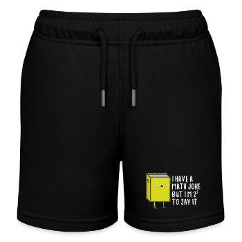 Mathe Nerd Studenten Uni Professor Mathematik - Kinder Organic Joggingshorts Mini Bolter von Stanley/Stella - Schwarz - Vorne