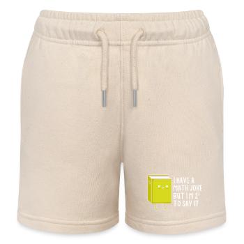 Mathe Nerd Studenten Uni Professor Mathematik - Kinder Organic Joggingshorts Mini Bolter von Stanley/Stella - Natur - Vorne