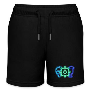 Kreuzfahrt Kreuzfahrtschiff Kreuzfahrer - Kinder Organic Joggingshorts Mini Bolter von Stanley/Stella - Schwarz - Vorne