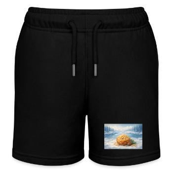 Pignons de pin - Short de jogging enfant bio Stanley/Stella - noir - Devant