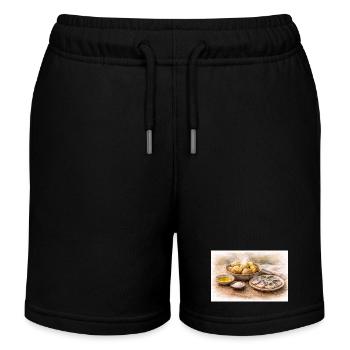 Pellkartoffeln mit Hering ukrainisch - Kinder Organic Joggingshorts Mini Bolter von Stanley/Stella - Schwarz - Vorne