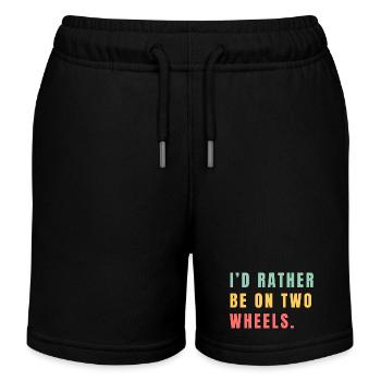 Mieux sur deux roues - Short de jogging enfant bio Stanley/Stella - noir - Devant