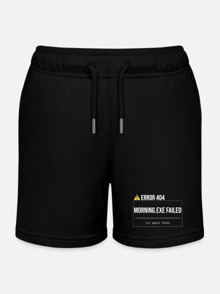Error 404 - Morning.exe wurde nicht geladen - Kinder Organic Joggingshorts Mini Bolter von Stanley/Stella - Schwarz