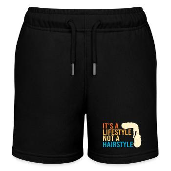 Coupe mulet Coupe mulet - Short de jogging enfant bio Stanley/Stella - noir - Devant