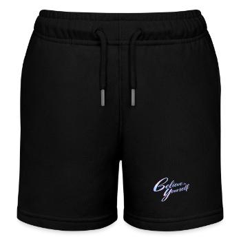 believe in yourself - Kids Organic Sweat Shorts by Stanley/Stella - black - Front