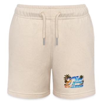 974 Ile de la Reunion Design tropical  - Short de jogging enfant bio Stanley/Stella - écru doux - Devant