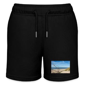 Danish North Sea idyll: Søndervig beach - Kids Organic Sweat Shorts by Stanley/Stella - black - Front