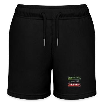 Low Cortisol – 3 Rounds Later - Kids Organic Sweat Shorts by Stanley/Stella - black - Front
