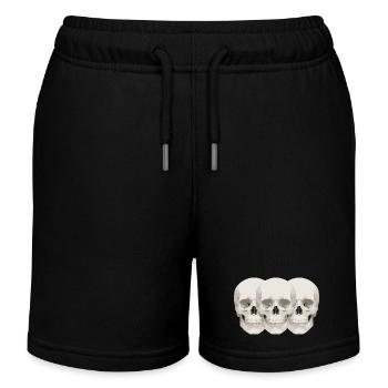 neoclassical Skulls - Kids Organic Sweat Shorts by Stanley/Stella - black - Front