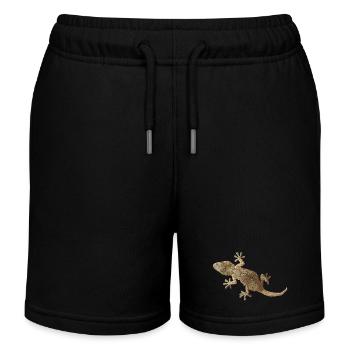 Gecko - Kids Organic Sweat Shorts by Stanley/Stella - black - Front