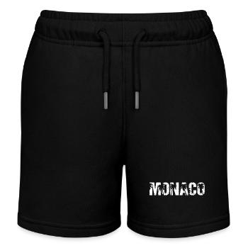 Monaco Palm Trees - Kids Organic Sweat Shorts by Stanley/Stella - black - Front