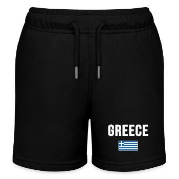 Grèce - Short de jogging enfant bio Stanley/Stella - noir - Devant