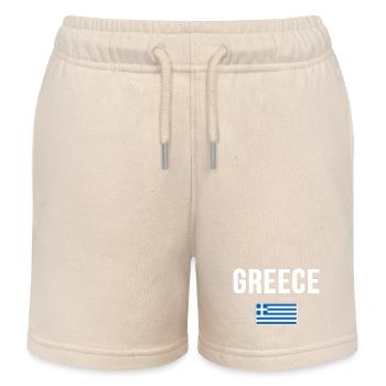 Greece - Kids Organic Sweat Shorts by Stanley/Stella - soft Ecru - Front