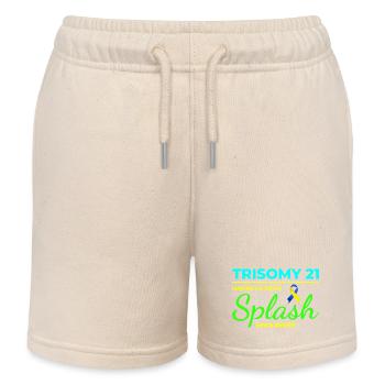 Sensibilisation au syndrome de Down Trisomie 21 Splash - Short de jogging enfant bio Stanley/Stella - écru doux - Devant