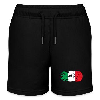 Drapeau du sport automobile italien - Short de jogging enfant bio Stanley/Stella - noir - Devant