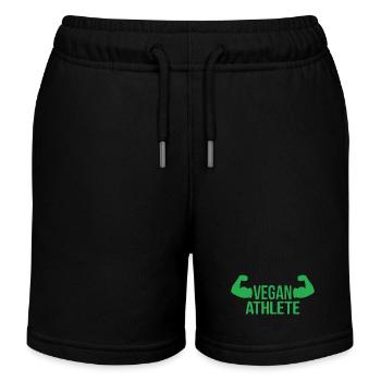 Vegan Athlete - Kids Organic Sweat Shorts by Stanley/Stella - black - Front