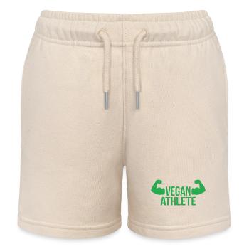 Vegan Athlete - Kids Organic Sweat Shorts by Stanley/Stella - soft Ecru - Front