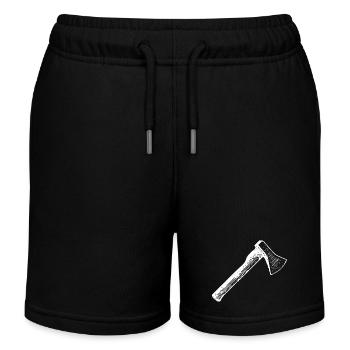 ax - Kids Organic Sweat Shorts by Stanley/Stella - black - Front