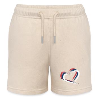 Drapeau de la Serbie - Short de jogging enfant bio Stanley/Stella - écru doux - Devant