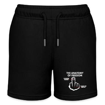 Freedom - Kids Organic Sweat Shorts by Stanley/Stella - black - Front