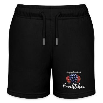 Früchtchen frech - Kinder Organic Joggingshorts Mini Bolter von Stanley/Stella - Schwarz - Vorne