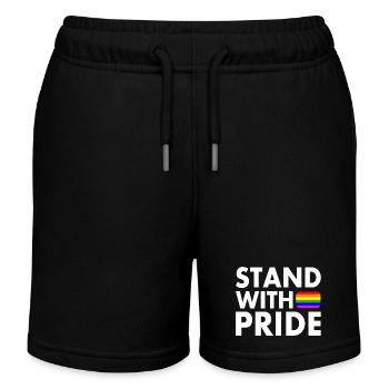 Stand with pride - Kinder Organic Joggingshorts Mini Bolter von Stanley/Stella - Schwarz - Vorne