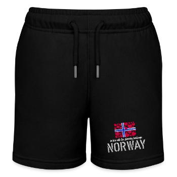 Norvège Norvège - Short de jogging enfant bio Stanley/Stella - noir - Devant