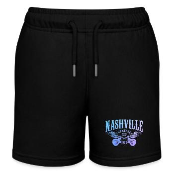 Nashville Tennessee Country Music City - Kinder Organic Joggingshorts Mini Bolter von Stanley/Stella - Schwarz - Vorne