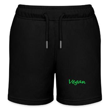 Vegan - Kinder Organic Joggingshorts Mini Bolter von Stanley/Stella - Schwarz - Vorne