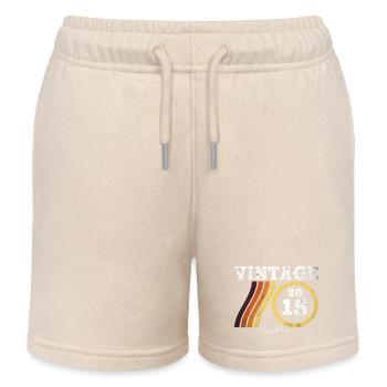 Millésime 2015 - Classique Édition Limitée Rétro 9 - Short de jogging enfant bio Stanley/Stella - écru doux - Devant