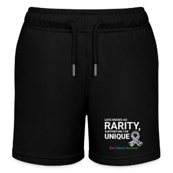 La sensibilisation aux maladies rares au service de l’unique - Short de jogging enfant bio Stanley/Stella - noir - Devant