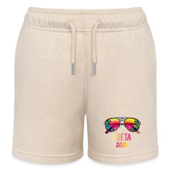 Crète 2024 - Short de jogging enfant bio Stanley/Stella - écru doux - Devant