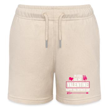Joyeuse Saint-Valentin - Short de jogging enfant bio Stanley/Stella - écru doux - Devant