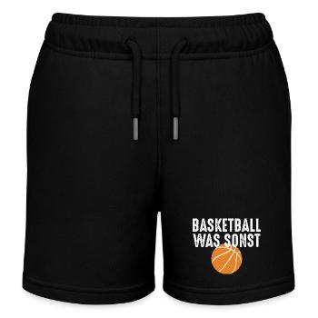 Basket-ball - Short de jogging enfant bio Stanley/Stella - noir - Devant