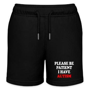 please be patient i have autism - Kinder Organic Joggingshorts Mini Bolter von Stanley/Stella - Schwarz - Vorne