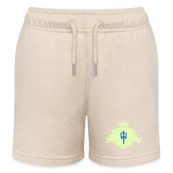 Trident Coat of Arms - Kids Organic Sweat Shorts by Stanley/Stella - soft Ecru - Front