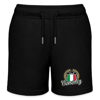 Venedig - Kinder Organic Joggingshorts Mini Bolter von Stanley/Stella - Schwarz - Vorne