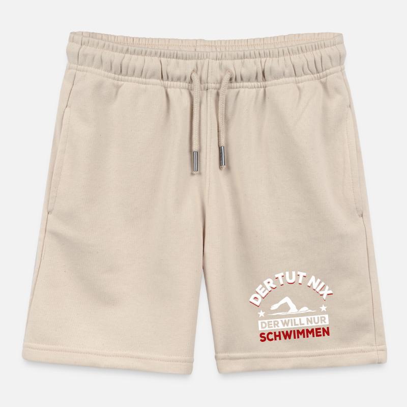 Der tut nix der will nur schwimmen - Spruch Kinder Organic Joggingshorts Mini Bolter von Stanley/Stella