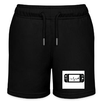 Zocken - Kinder Organic Joggingshorts Mini Bolter von Stanley/Stella - Schwarz - Vorne