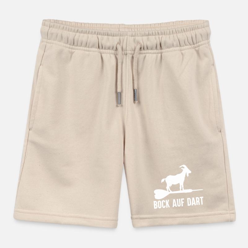 Bock Auf Dart - Darts Spruch Dart Spieler Kids Organic Sweat Shorts by Stanley/Stella