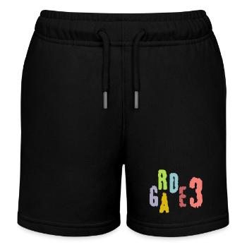 back to school grade 3 third grade - Kids Organic Sweat Shorts by Stanley/Stella - black - Front