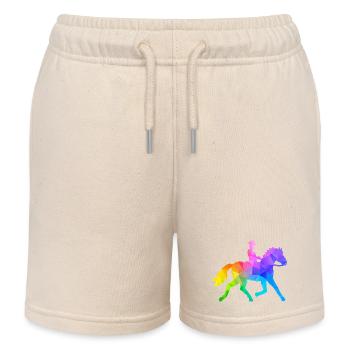 Ponyreiten Junge - Kinder Organic Joggingshorts Mini Bolter von Stanley/Stella - Natur - Vorne