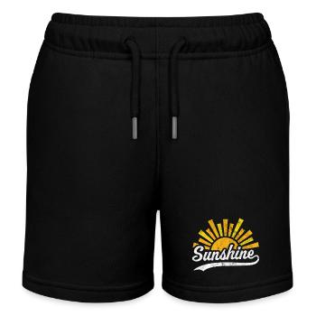 Soleil Soleil - Short de jogging enfant bio Stanley/Stella - noir - Devant