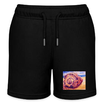 Muschel - Kinder Organic Joggingshorts Mini Bolter von Stanley/Stella - Schwarz - Vorne