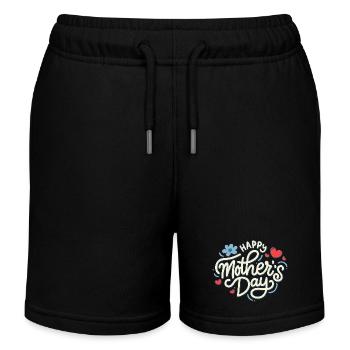 Mothers day - Short de jogging enfant bio Stanley/Stella - noir - Devant