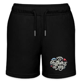 Fathers day - Short de jogging enfant bio Stanley/Stella - noir - Devant